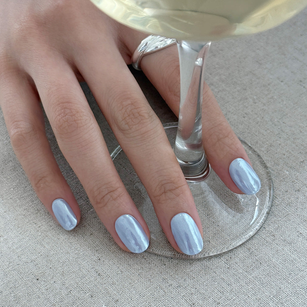 N Light Blue Chrome