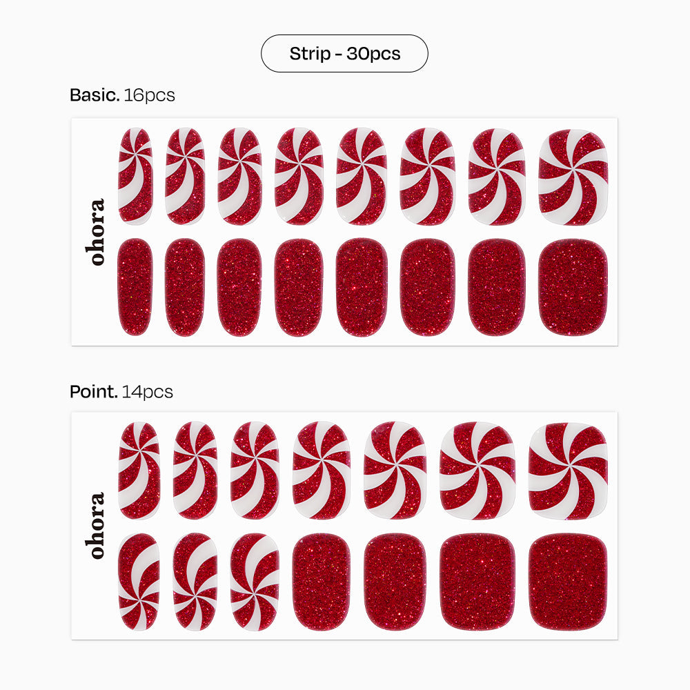 N Candycane Swirl